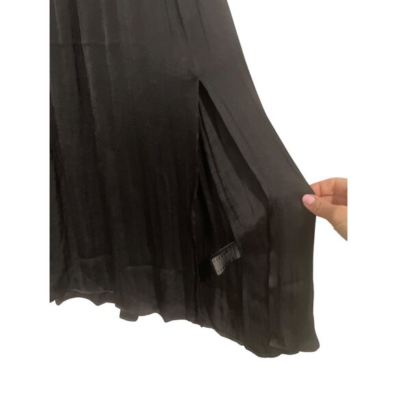 Steve Madden Womens Allegra Black Maxi Dress Sm Whimsigoth Goth Steampunk - Picture 3 of 6